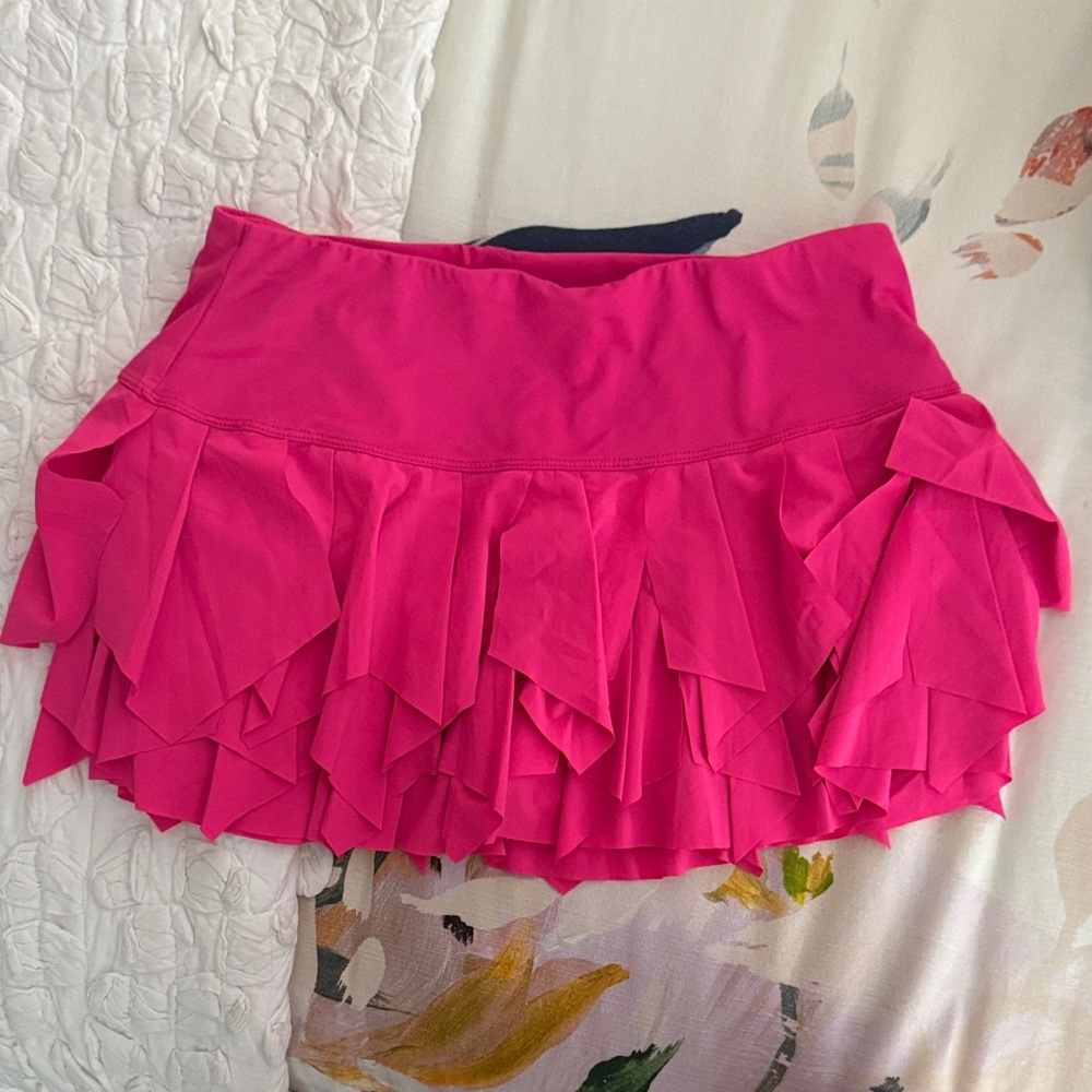 Lucky in Love Fuchsia Layered Mini Skirt